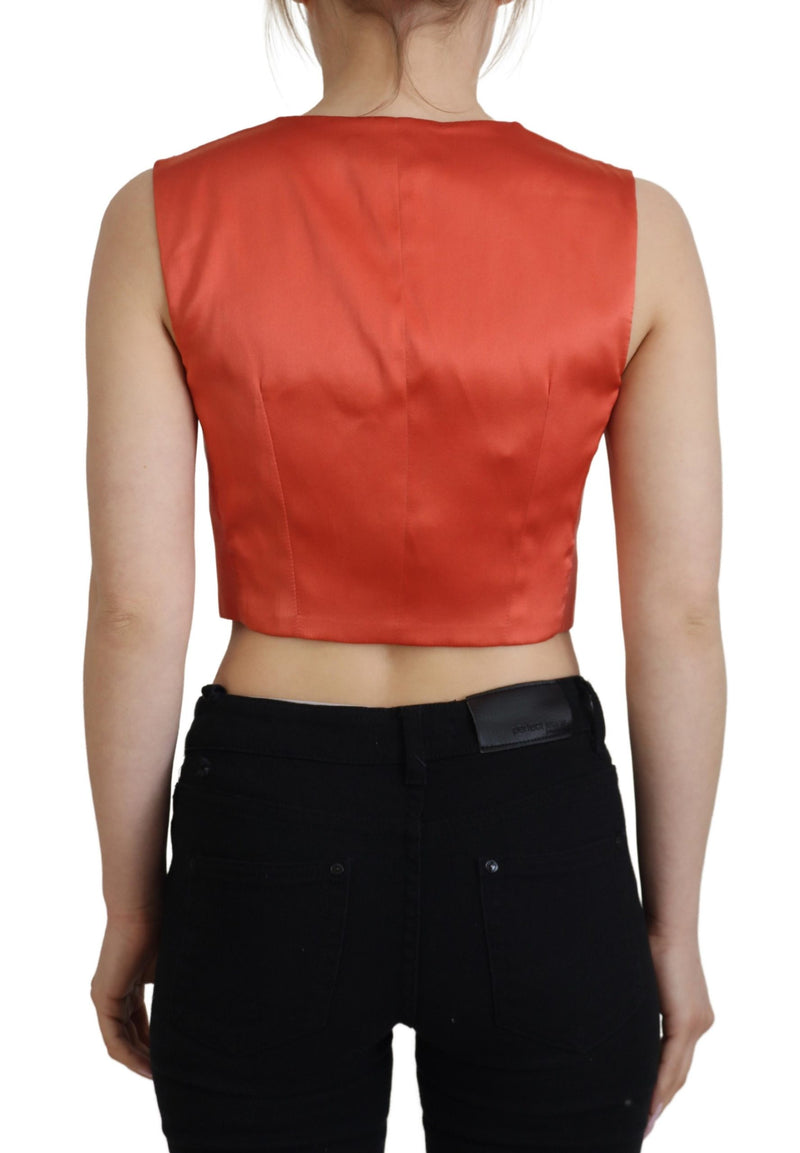 Chaleco corto sin mangas naranja de Dolce & Gabbana