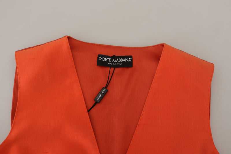 Chaleco corto sin mangas naranja de Dolce & Gabbana