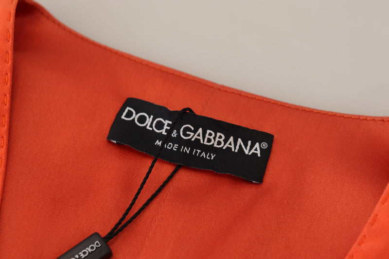 Chaleco corto sin mangas naranja de Dolce & Gabbana