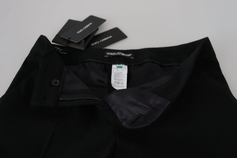 Dolce & Gabbana Pantaloni neri da donna a vita alta