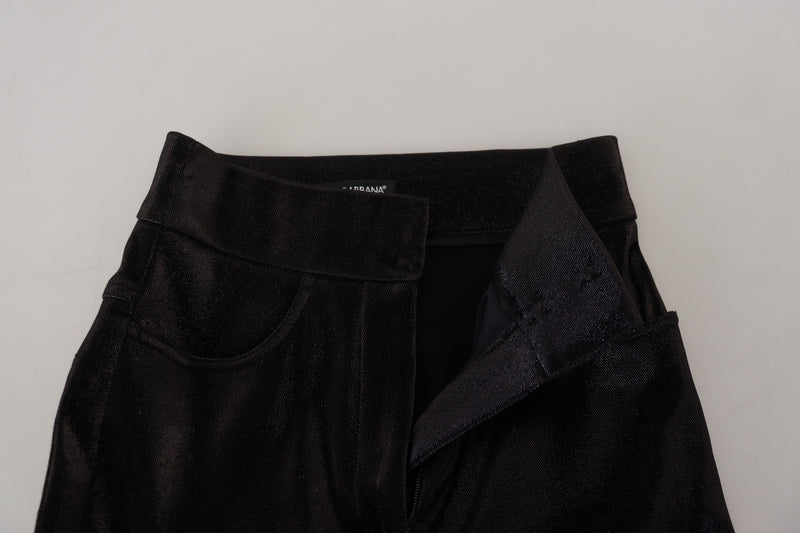 Jeans Dolce & Gabbana negros de denim ajustado y algodón lavado