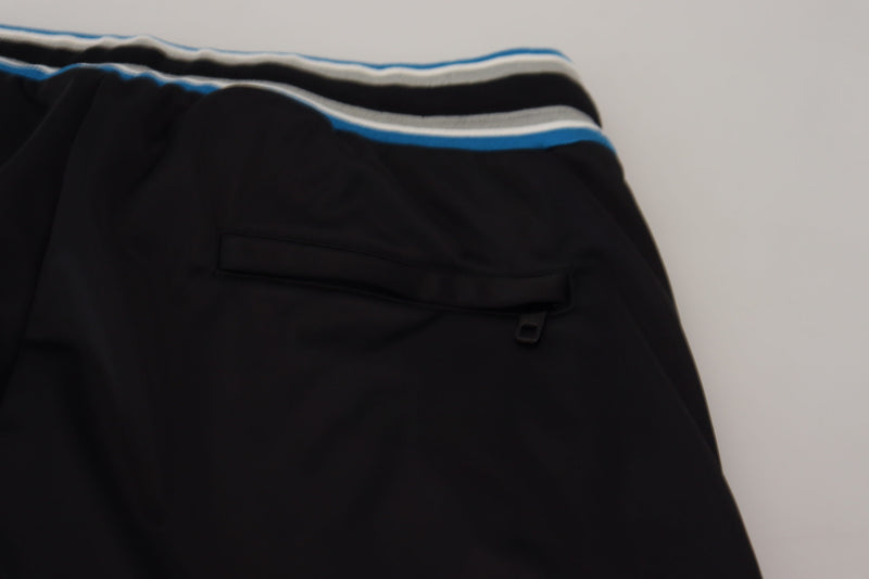 Pantalon de jogging multicolore pour homme à imprimé léopard DG King, Dolce & Gabbana