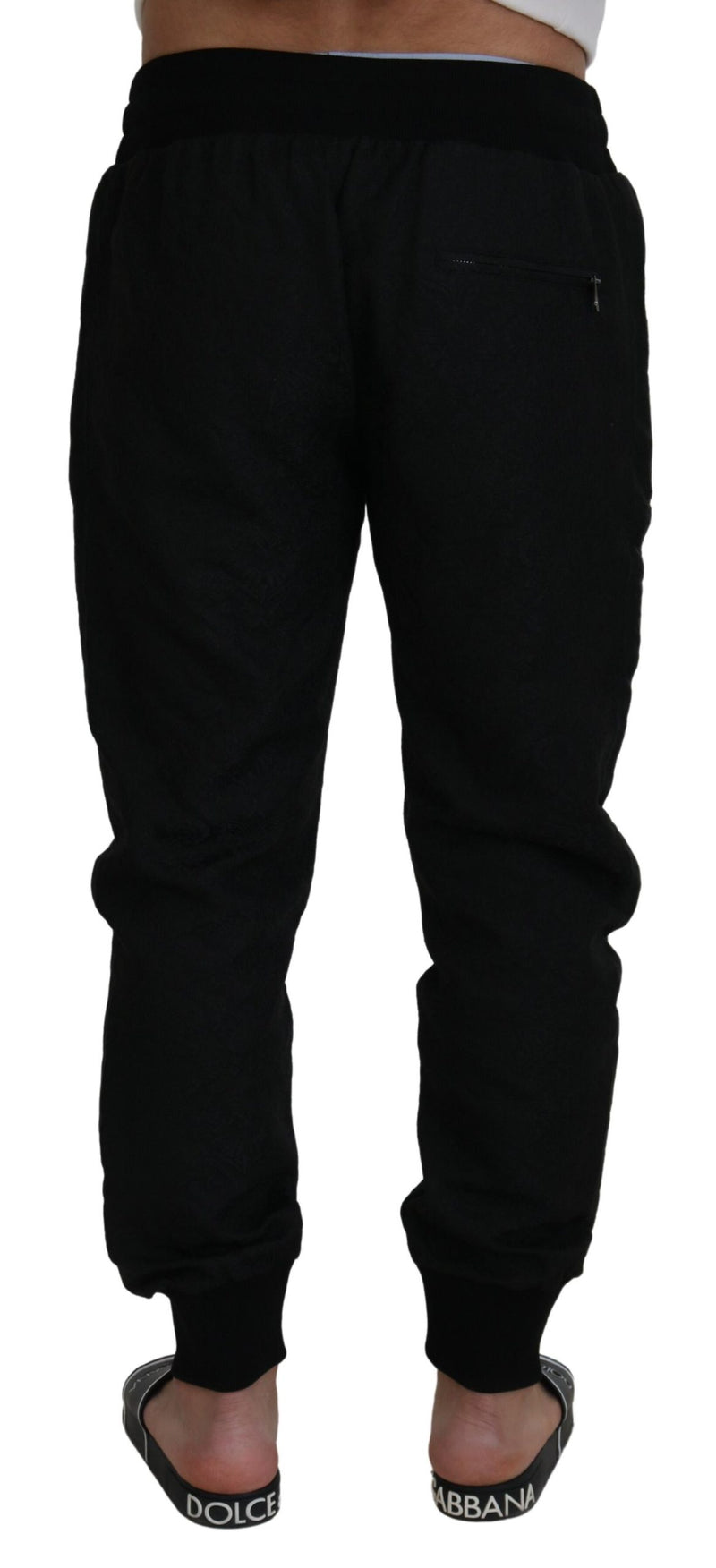 Pantalon de jogging décontracté noir pour homme, Dolce & Gabbana