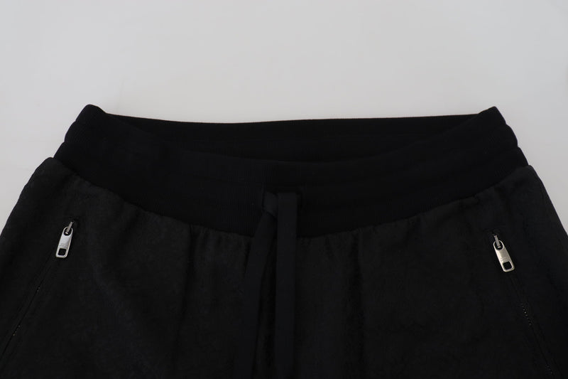 Pantalon de jogging décontracté noir pour homme, Dolce & Gabbana