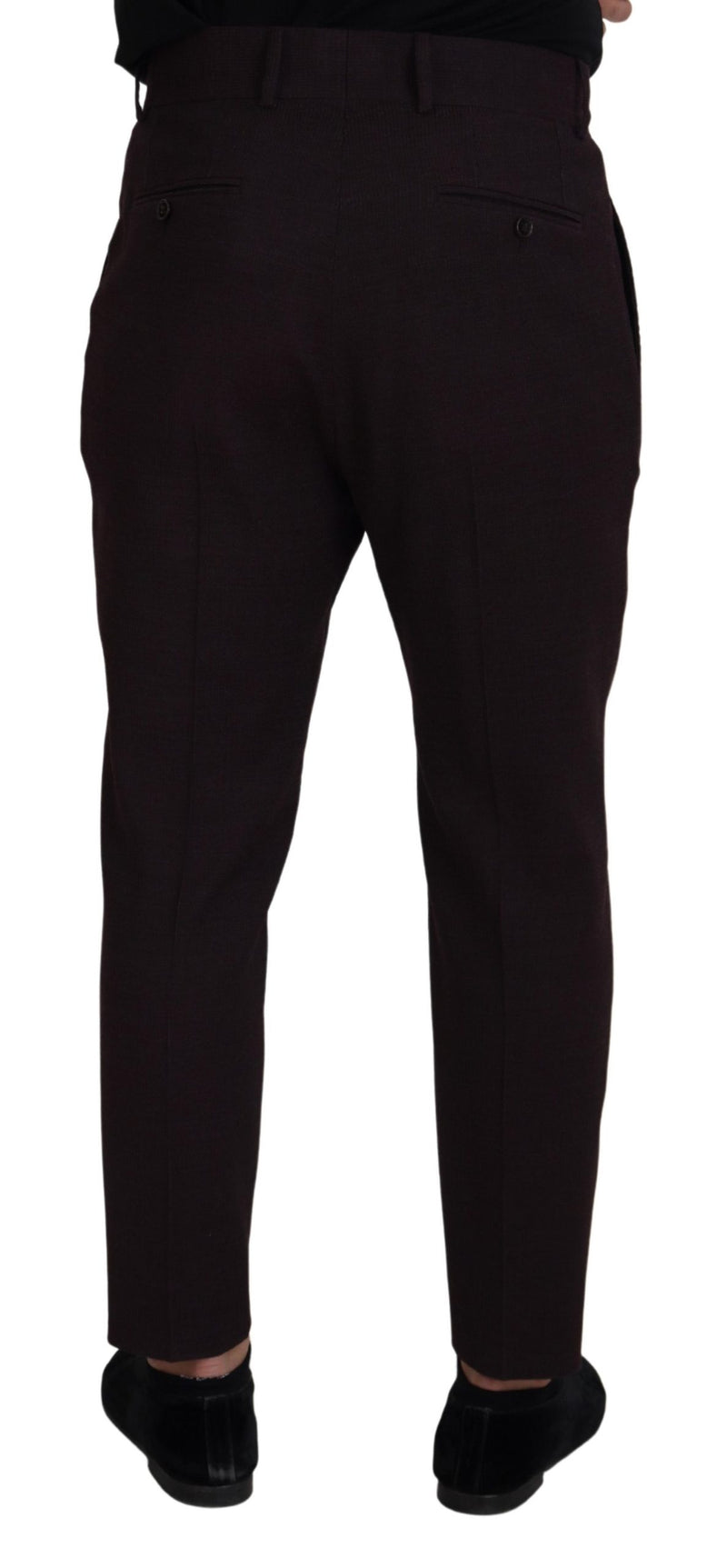 Calça chino masculina marrom de algodão, Dolce & Gabbana