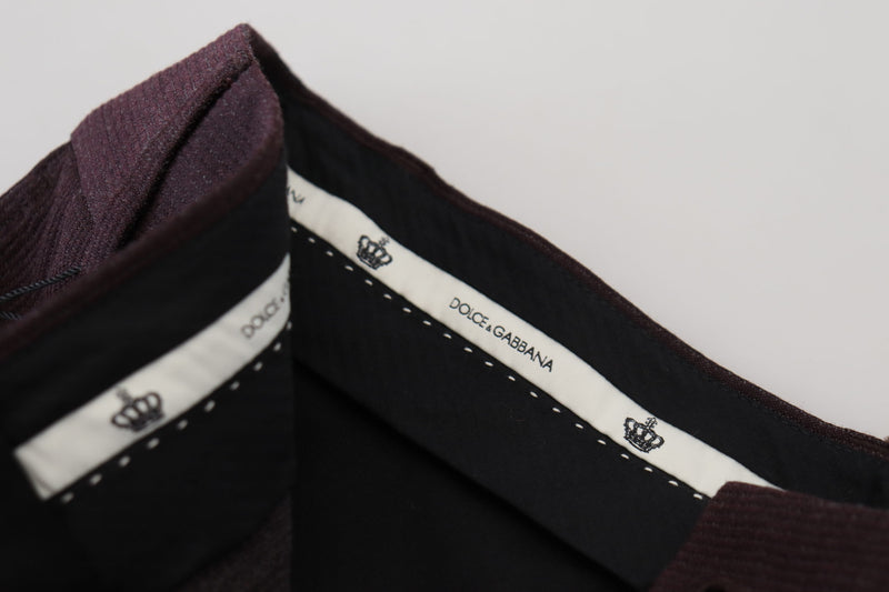 Calça chino masculina marrom de algodão, Dolce & Gabbana