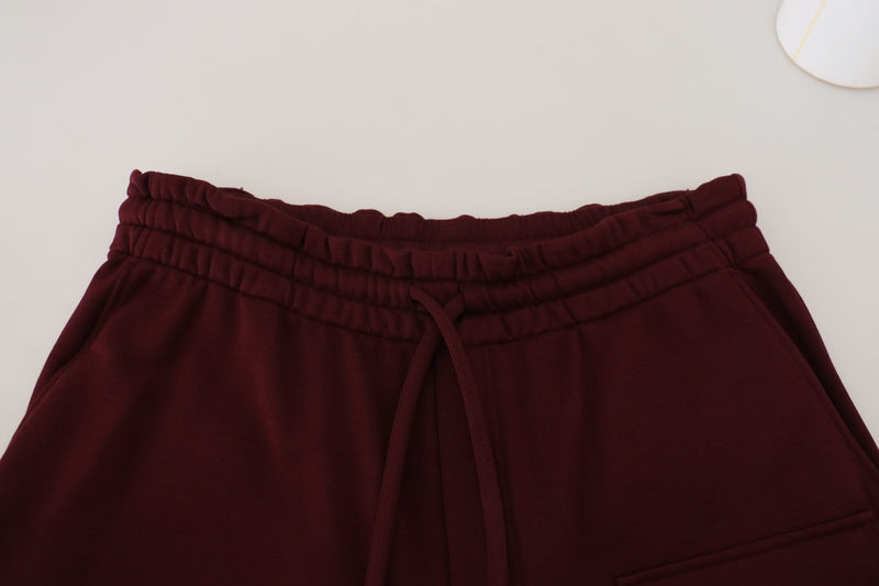 Bermuda cargo da uomo Dolce & Gabbana color bordeaux