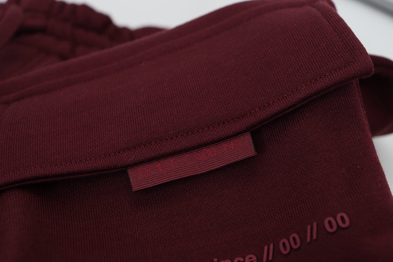 Bermuda cargo da uomo Dolce & Gabbana color bordeaux