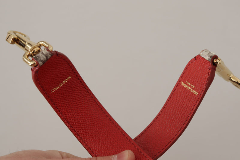 Correa para hombro de piel exótica beige con tachuelas de Dolce & Gabbana