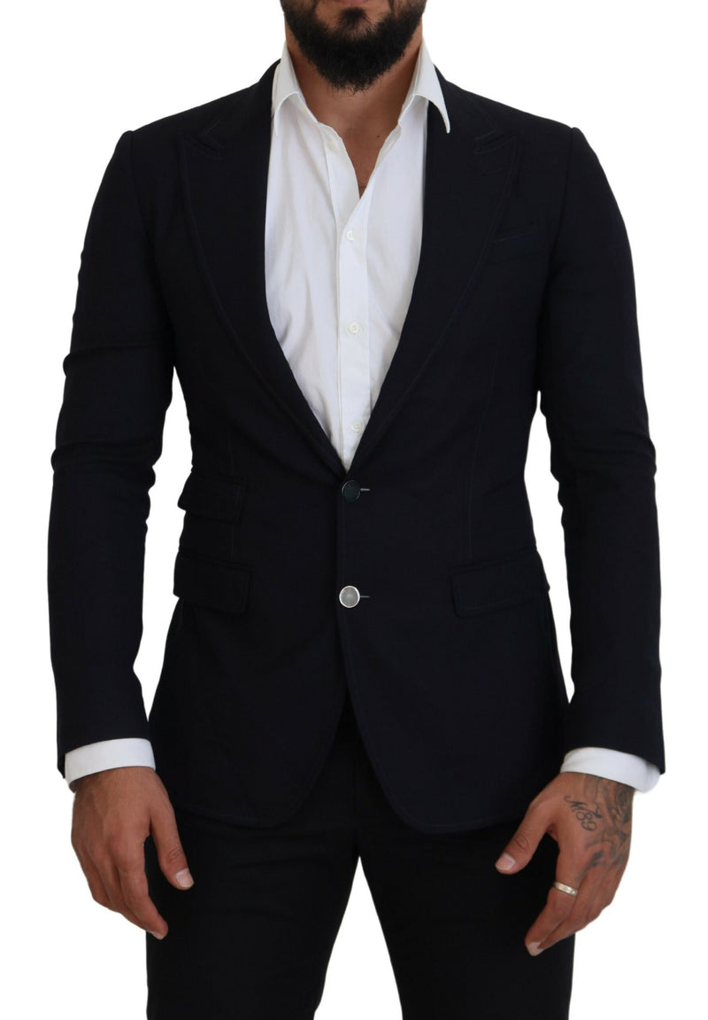 Blazer formal Taormina Dolce & Gabbana de lã azul
