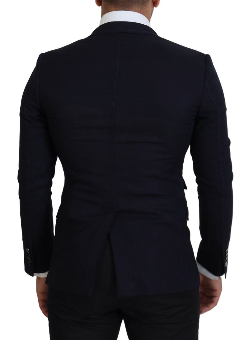 Blazer formal Taormina Dolce & Gabbana de lã azul