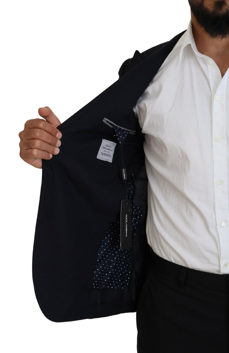 Blazer formal Taormina Dolce & Gabbana de lã azul
