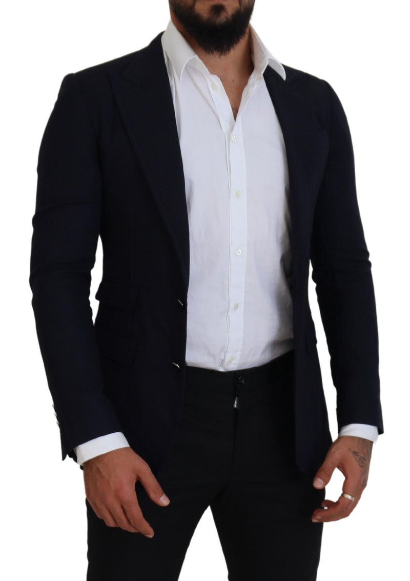 Blazer formal Taormina Dolce & Gabbana de lã azul