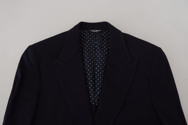 Blazer formal Taormina Dolce & Gabbana de lã azul