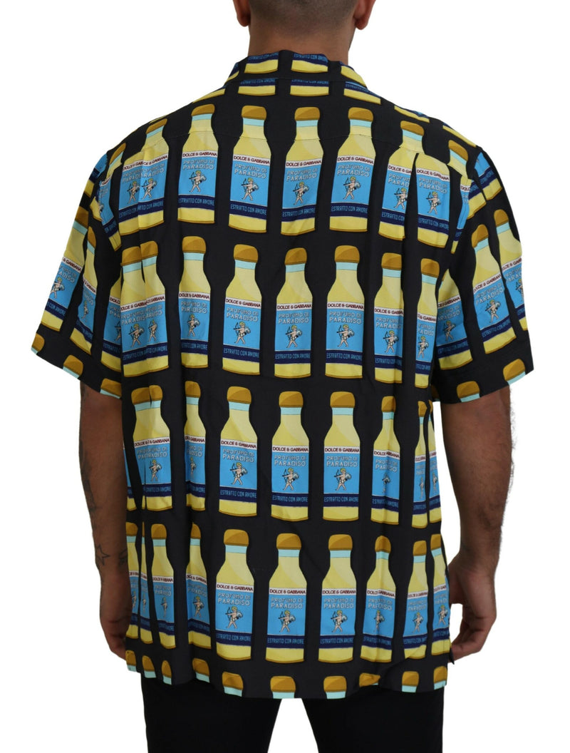 Camisa informal de viscosa estampada multicolor de Dolce & Gabbana