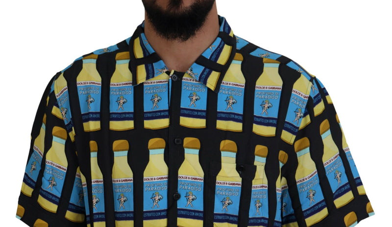 Camisa informal de viscosa estampada multicolor de Dolce & Gabbana