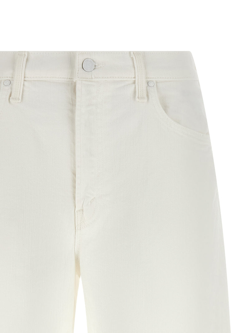 Mother Mother The Whole Lot Zip Twist Fray Bermuda Shorts