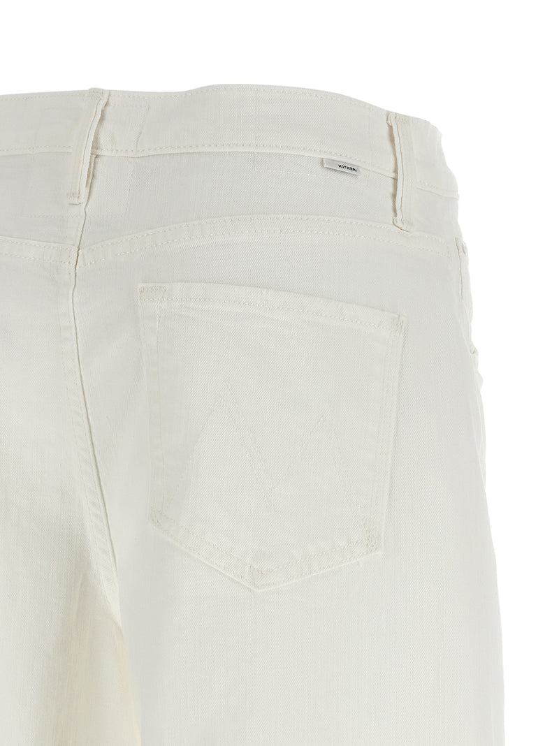 Mother Mother The Whole Lot Zip Twist Fray Bermuda Shorts
