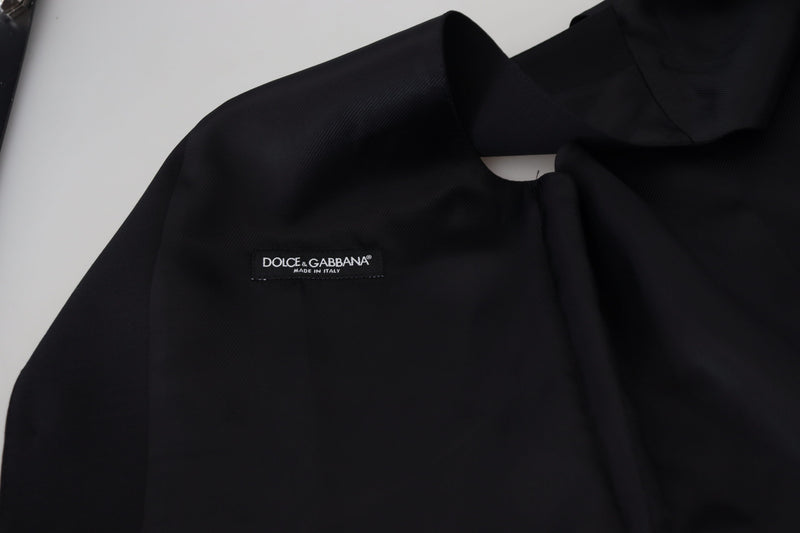 Chaleco formal de lana virgen gris oscuro de Dolce & Gabbana