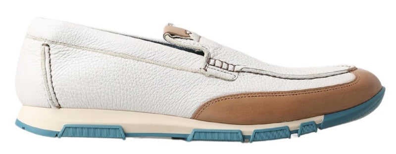 Mocassins em couro branco Dolce & Gabbana