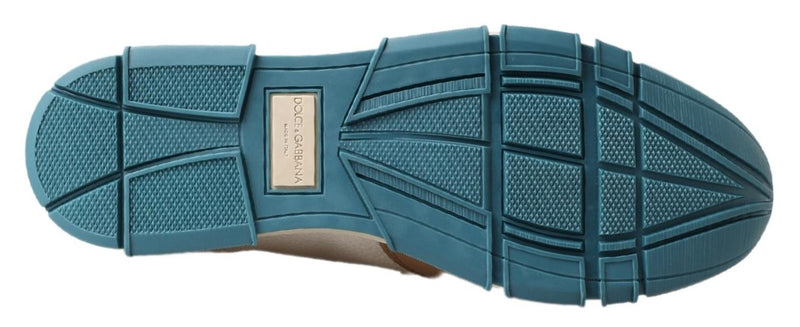 Mocassins em couro branco Dolce & Gabbana