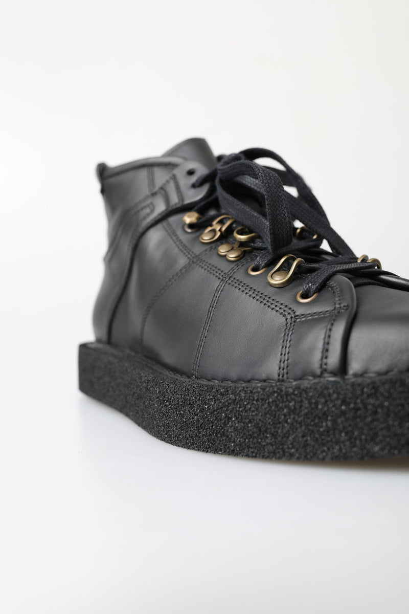 Bottes Dolce & Gabbana noires en cuir extensible à enfiler