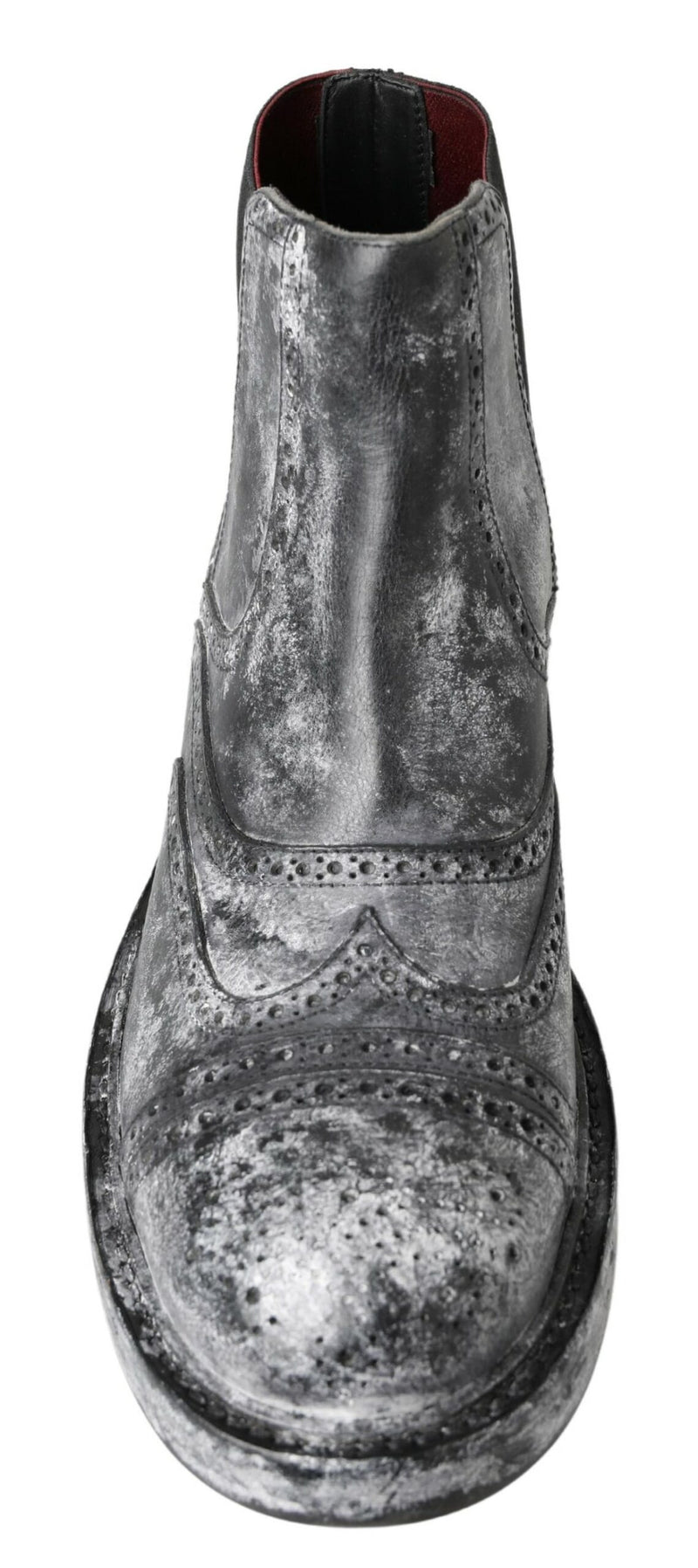 Bottines Dolce & Gabbana noires et grises en cuir