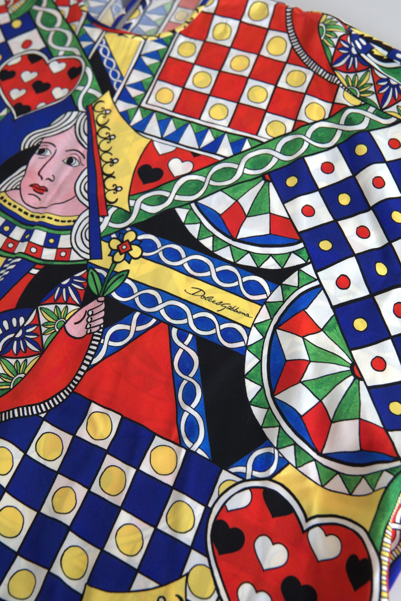 Blusa de manga larga con estampado multicolor de Dolce & Gabbana