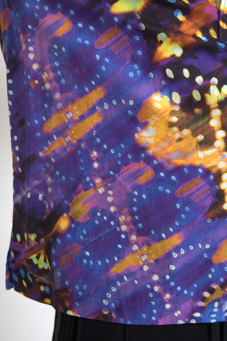 Polo de algodón para hombre con estampado Luminaire de Dolce & Gabbana