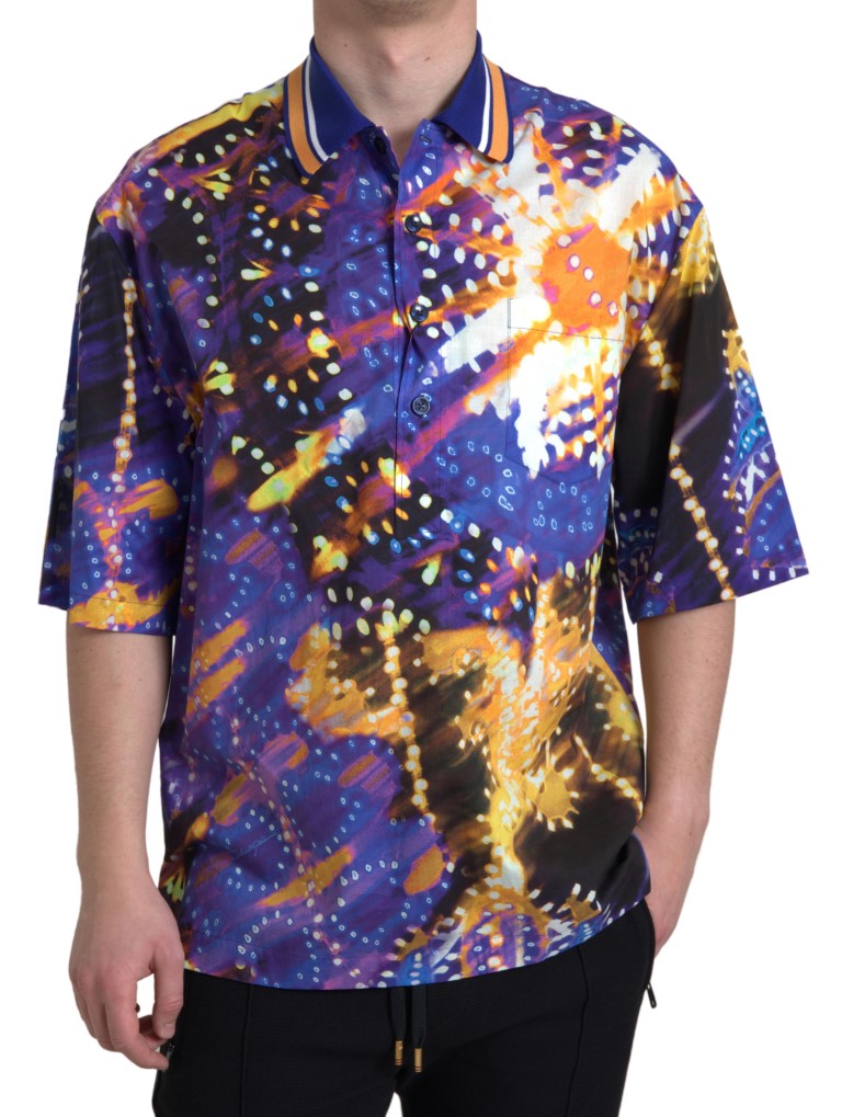 Polo de algodón para hombre con estampado Luminaire de Dolce & Gabbana