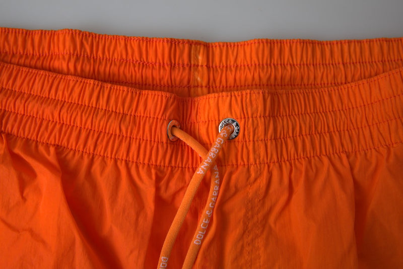 Shorts da mare e da bagno sfumati arancioni e blu Dolce & Gabbana