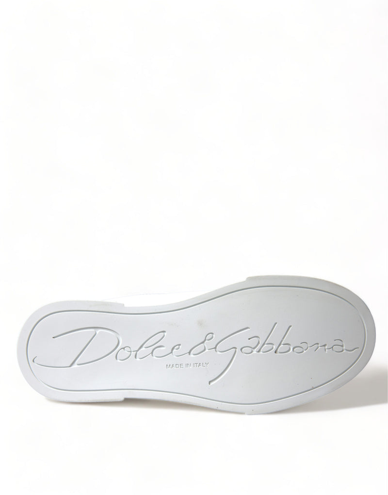 Zapatillas clásicas Portofino blancas con parche Love de Dolce & Gabbana