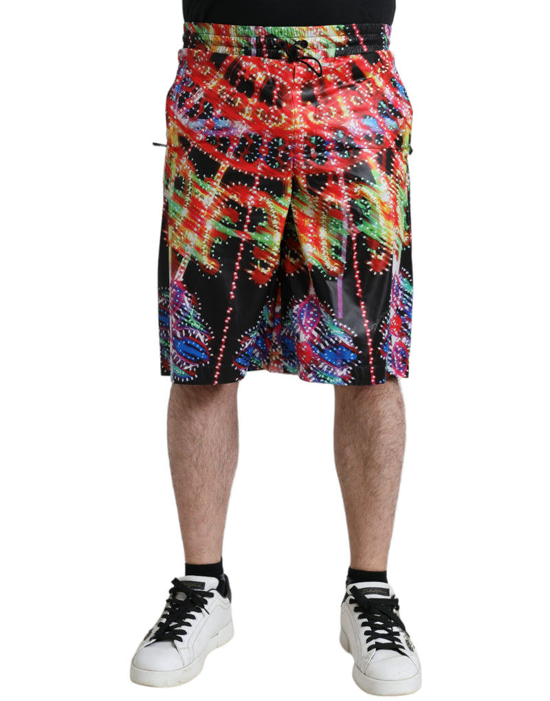 Bermudas para hombre multicolor con estampado Luminarie Dolce & Gabbana