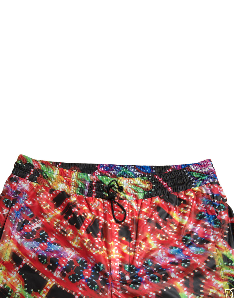 Bermudas para hombre multicolor con estampado Luminarie Dolce & Gabbana