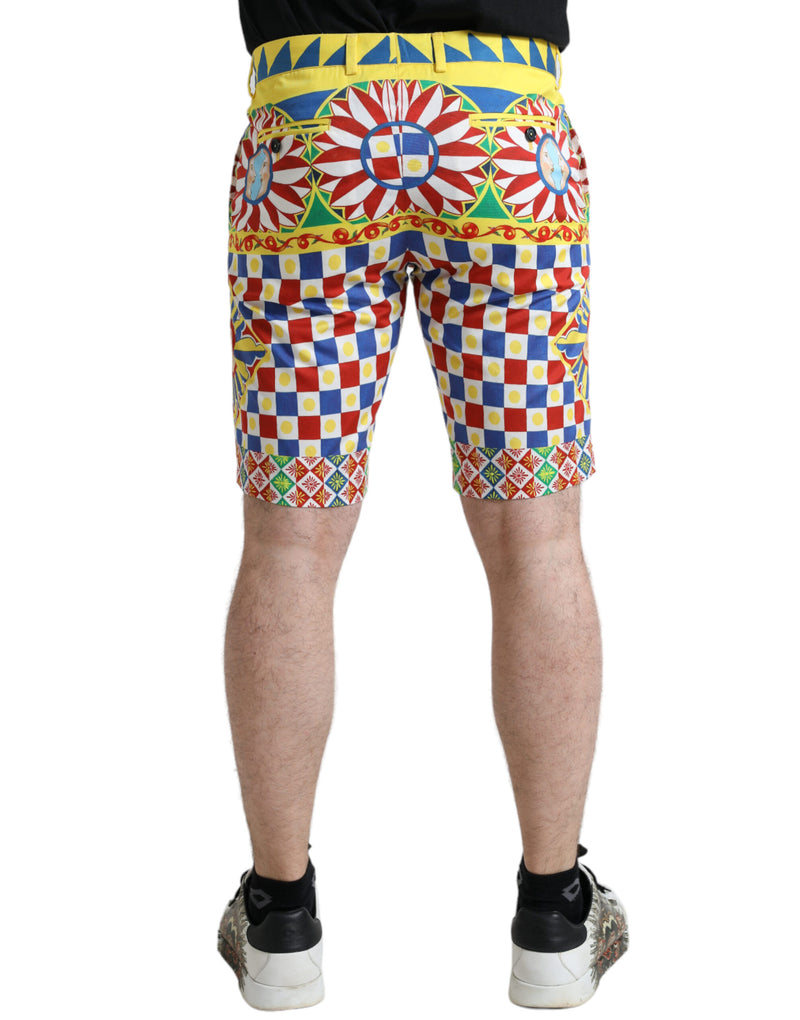 Bermuda pour homme multicolore à imprimé Carretto Dolce & Gabbana