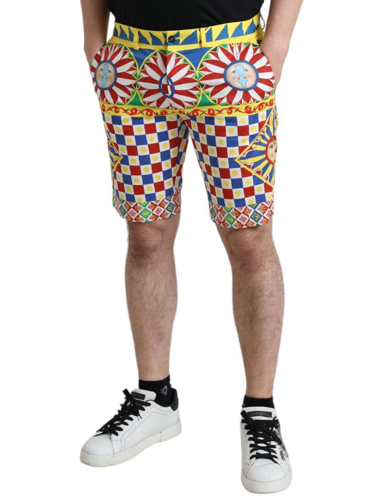 Bermuda pour homme multicolore à imprimé Carretto Dolce & Gabbana