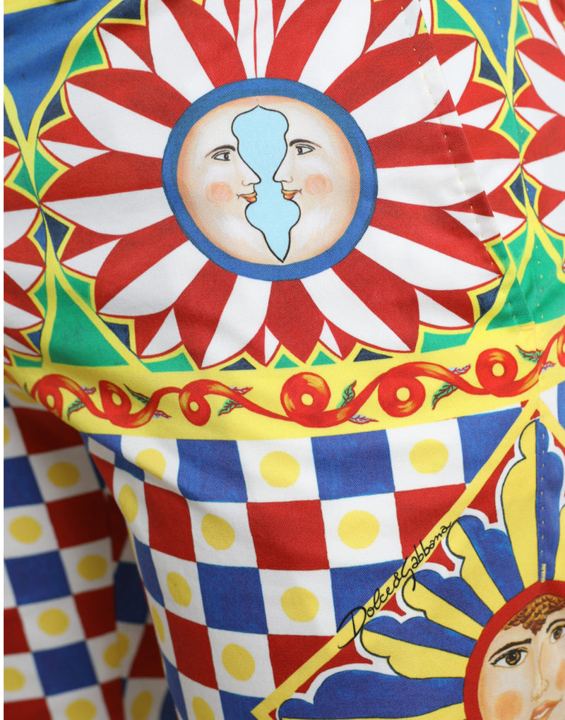 Bermuda pour homme multicolore à imprimé Carretto Dolce & Gabbana