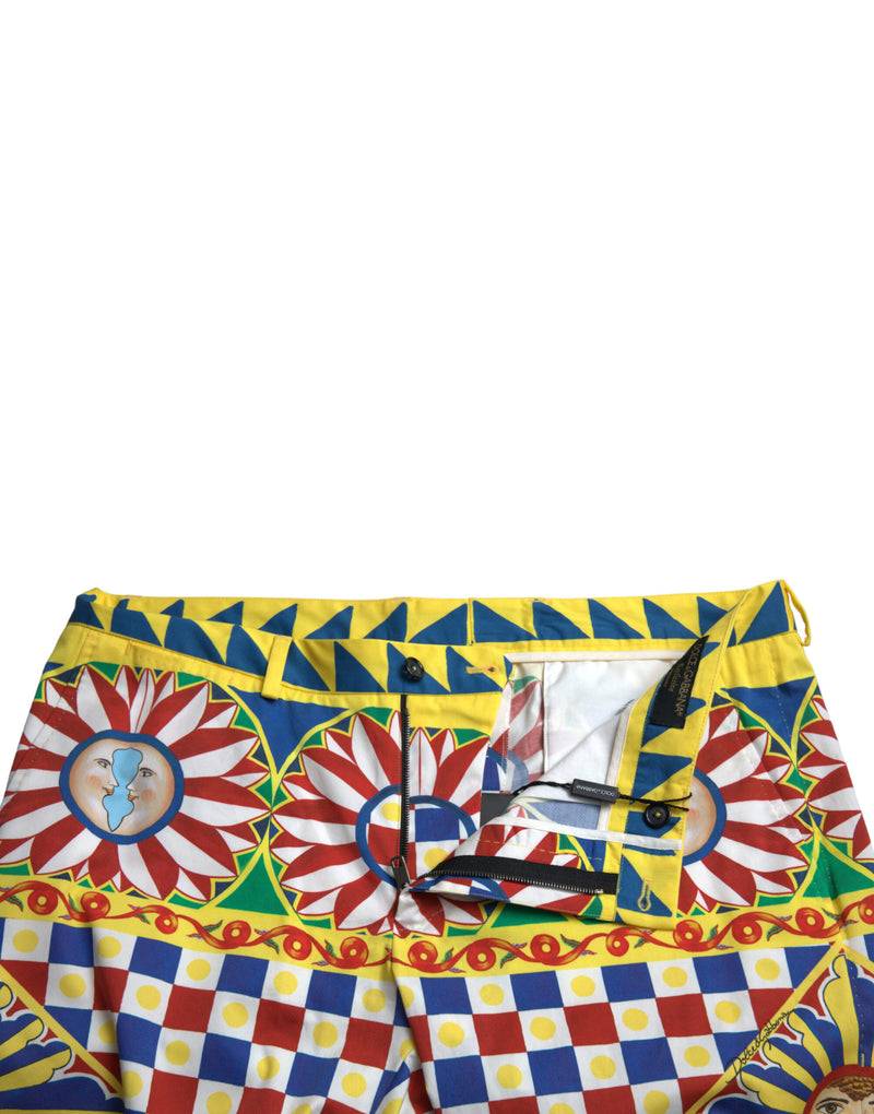 Bermuda pour homme multicolore à imprimé Carretto Dolce & Gabbana
