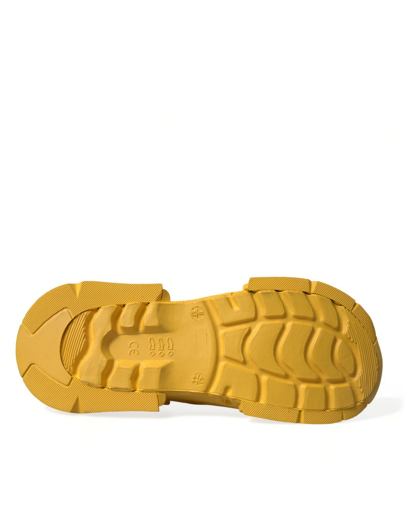 Tamancos de Borracha Masculinos Amarelos e Verdes Dolce & Gabbana