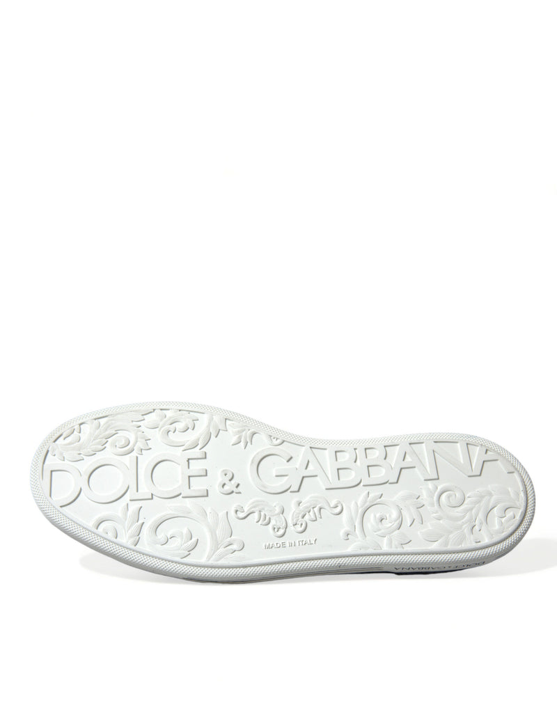 Mocassins Saint-Tropez em camurça azul com detalhe de caimão Dolce & Gabbana