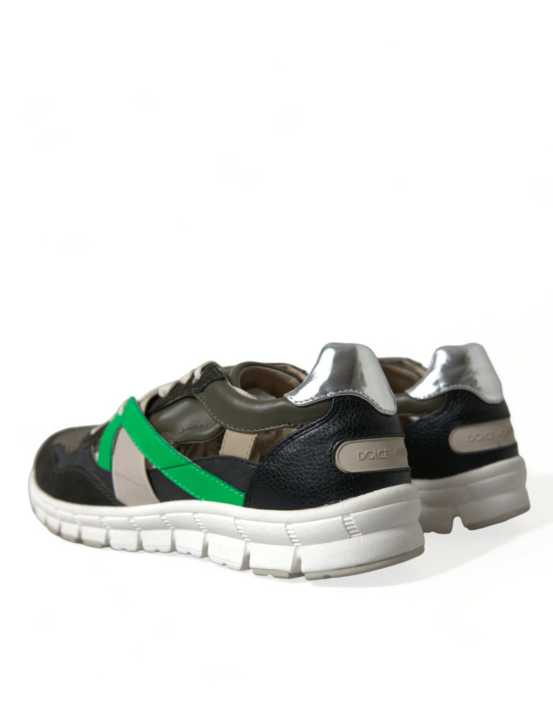 Dolce & Gabbana Sneakers basse multicolore in pelle scamosciata