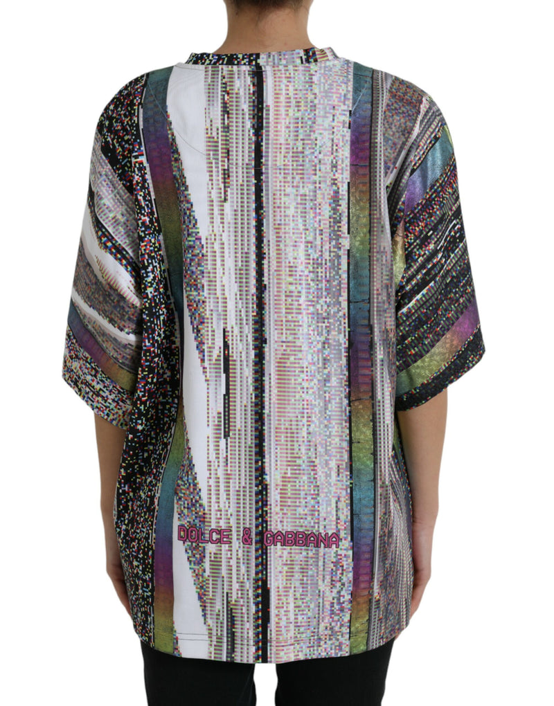 Camiseta multicolorida com estampa “With Love Always” Dolce & Gabbana
