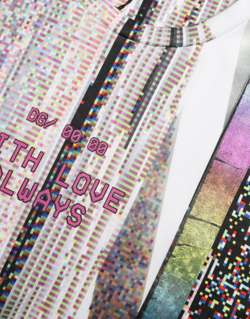 Camiseta multicolorida com estampa “With Love Always” Dolce & Gabbana