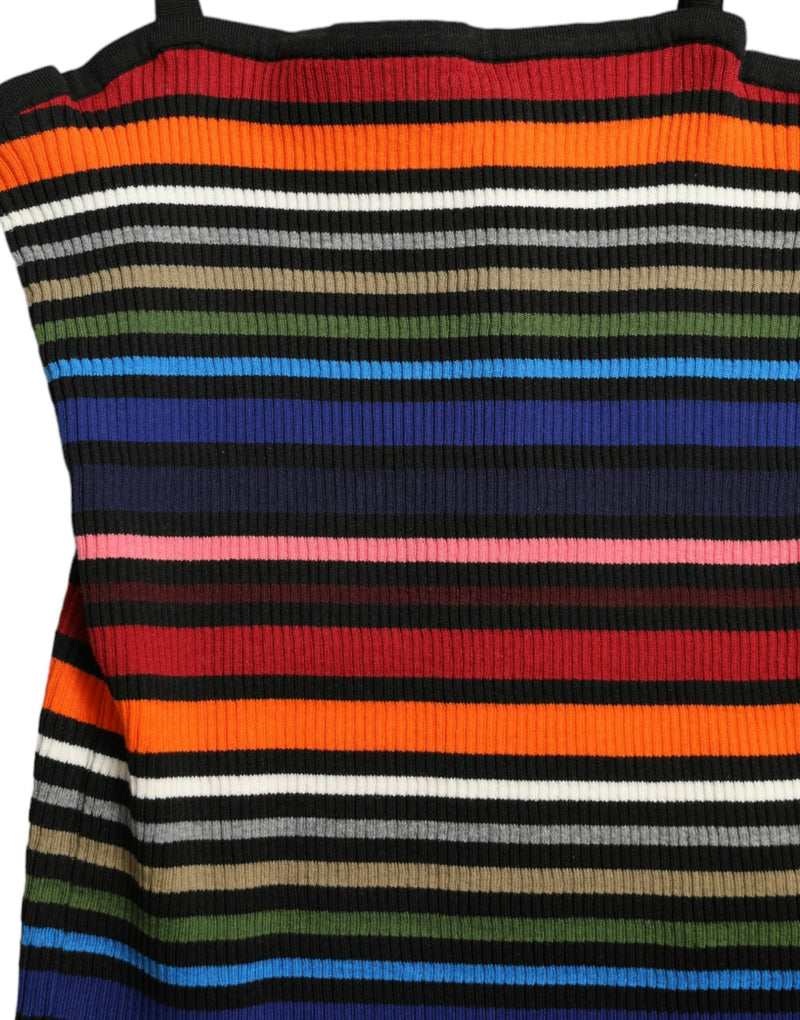 Regata multicolorida com listras e alças finas Dolce & Gabbana