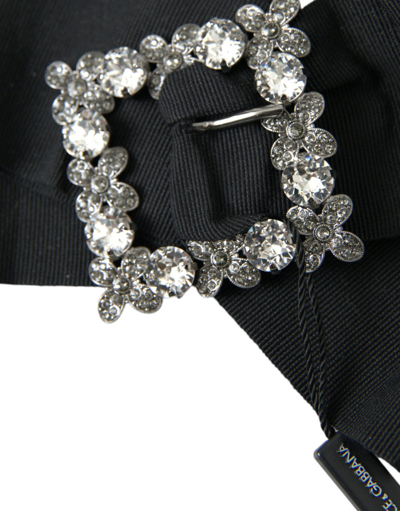 Fermaglio per capelli Dolce & Gabbana nero impreziosito con cristalli Swarovski