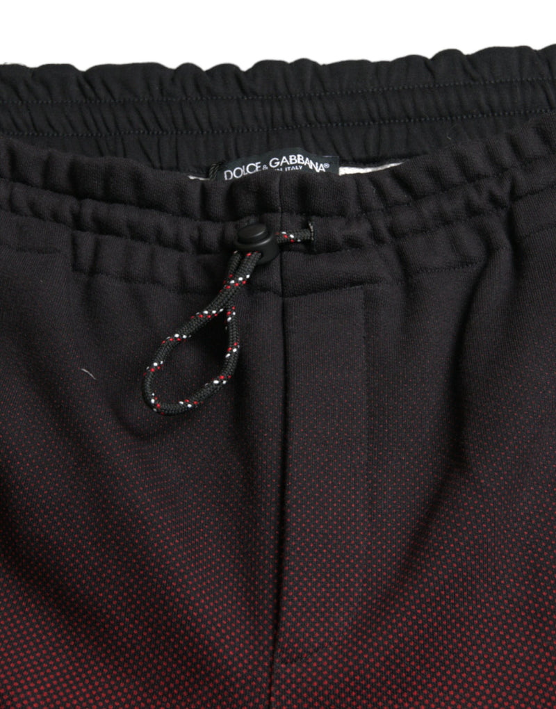 Bermuda en coton rouge Dolce & Gabbana à imprimé léopard