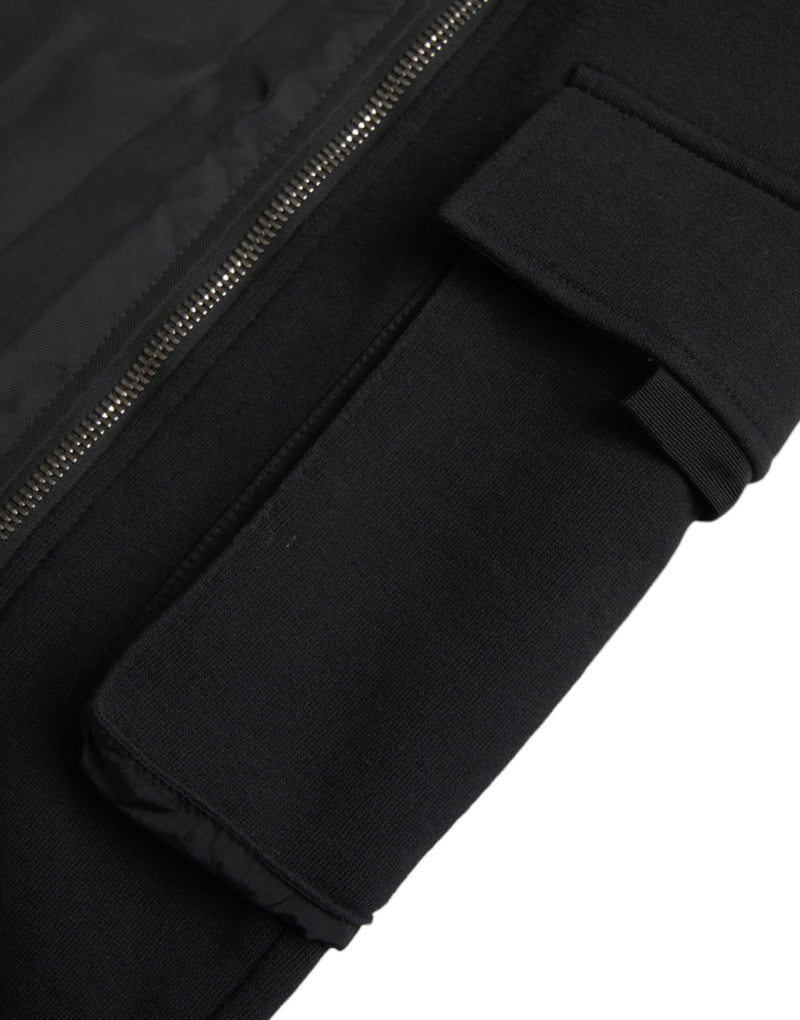 Pantalon skinny en mélange de coton noir Dolce & Gabbana