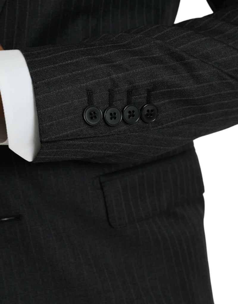 Blazer MARTINI droit à rayures gris foncé Dolce & Gabbana