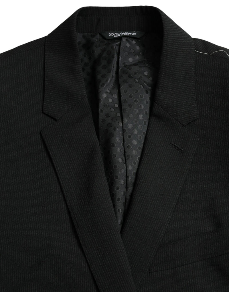 Blazer cruzado azul con solapa chal MARTINI de Dolce & Gabbana