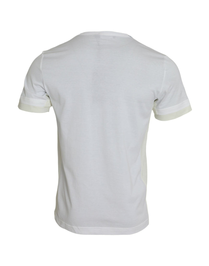 Camiseta branca de algodão com bolso e mangas curtas Dolce & Gabbana